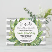 熱帯の性別は、招待状の緑の灰色を明らかにする 招待状 (スタンド正面)