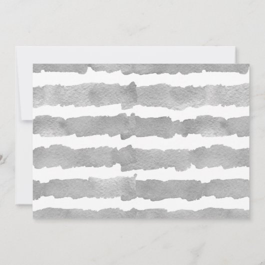 熱帯の性別は、招待状の緑の灰色を明らかにする 招待状 (裏面)