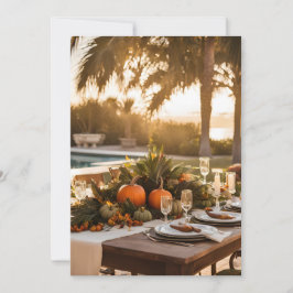 熱帯の感謝祭ディナー シーズンカード