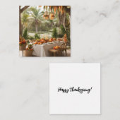 熱帯の感謝祭ディナー ノートカード (正面/裏面)