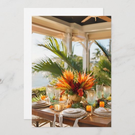 熱帯の感謝祭 シーズンカード (正面/裏面)