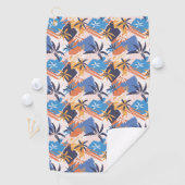 熱帯の抽象芸術で ゴルフタオル (インサイチュ)