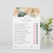 熱帯の推測誰が花嫁または花婿シャワーゲーム (スタンド正面)