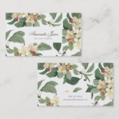 熱帯の新緑の花の名刺 名刺 (正面/裏面)