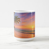熱帯の日の出海岸線 コーヒーマグカップ (中央)