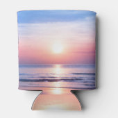 熱帯の日の出：海、空、セレニティ 缶クーラー (裏面)