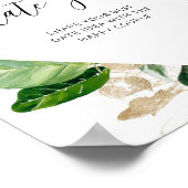 熱帯の日付の夜のアイディア。日付jarブライダルシャワー ポスター (角)