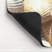 熱帯の晴れたエキゾチックな貝殻 マウスパッド (コーナー)