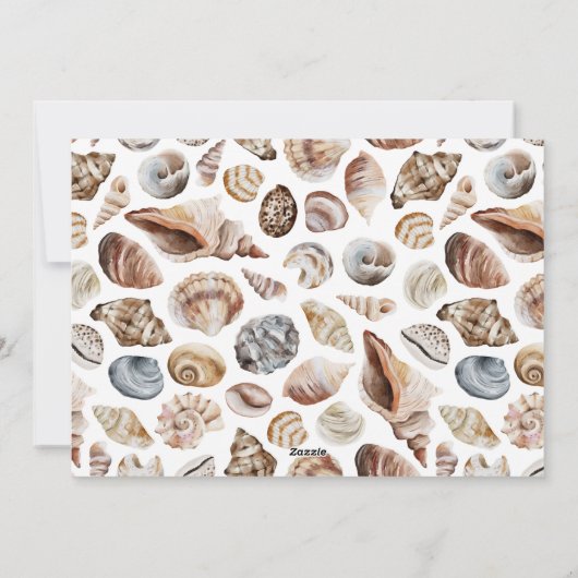 熱帯の暖かいクリスマスの海と挨拶モダン シーズンカード (裏面)