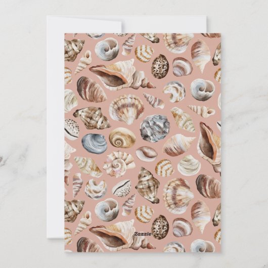 熱帯の暖かいクリスマスの海の挨拶フォトピンク シーズンカード (裏面)