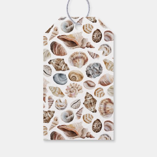 熱帯の暖かいクリスマスの海の挨拶フォトブルー ギフトタグ (裏面)