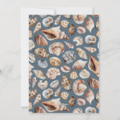 熱帯の暖かいクリスマスの海の挨拶フォトブルー  シーズンカード (裏面)