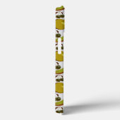 熱帯の果実のシームレスなパターン黄色と白 Case-Mate iPhoneケース (裏面 / 右)