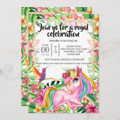 熱帯の森の島の王女 招待状 (正面/裏面)