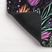 熱帯の植物と昆虫の鮮やかな抽象アート マウスパッド (コーナー)