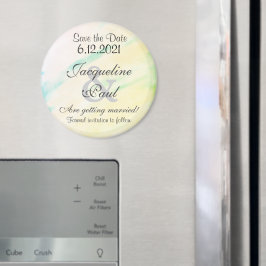 熱帯の水のカラーマグネットを保存する マグネット