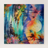 熱帯の水の色のシーンパズル ジグソーパズル (横)