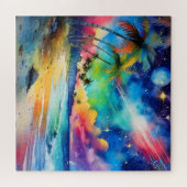 熱帯の水の色のシーンパズル ジグソーパズル (横)