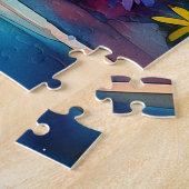 熱帯の水の色のシーンパズル ジグソーパズル (側面)