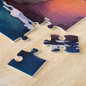 熱帯の水の色のシーンパズル ジグソーパズル (側面)