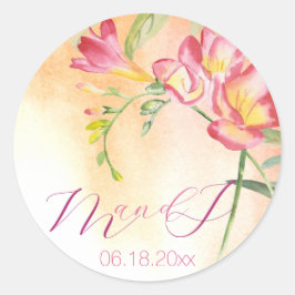 熱帯の水の色のフリーシア ラウンドシール