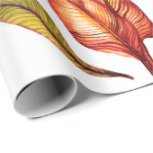 熱帯の水の色のヴィンテージセットで孤立した小片 ラッピングペーパー (ロールコーナー)