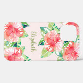 熱帯の水彩フローラ Case-Mate iPhoneケース (裏面 (横))