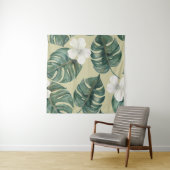 熱帯の水彩植物:シームレスなパターン。 タペストリー (インサイチュ)