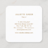 熱帯の水波 スクエア名刺 (裏面)