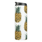 熱帯の水色のパイナップルパターン名 タンブラー (回転右)