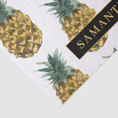 熱帯の水色のパイナップルパターン名 薄葉紙 (詳細)