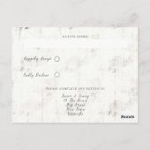 熱帯の田舎のヤシの葉の出欠、水彩招待状 ポストカード (裏面)