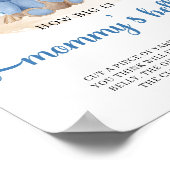 熱帯の男の子テディベアMommyの腹の大きさ ポスター (角)