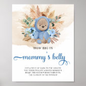 熱帯の男の子テディベアMommyの腹の大きさ ポスター (正面)