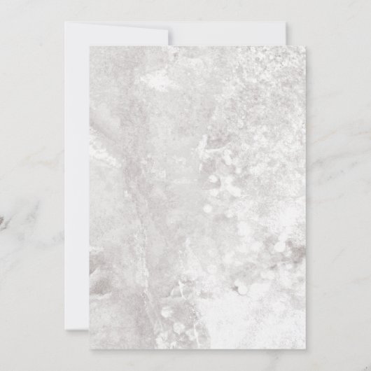 熱帯の白い蘭の結婚式の日付を保存 セーブザデート (裏面)