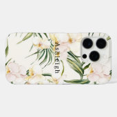 熱帯の白い蘭の花 Case-Mate iPhoneケース (裏面 (横))