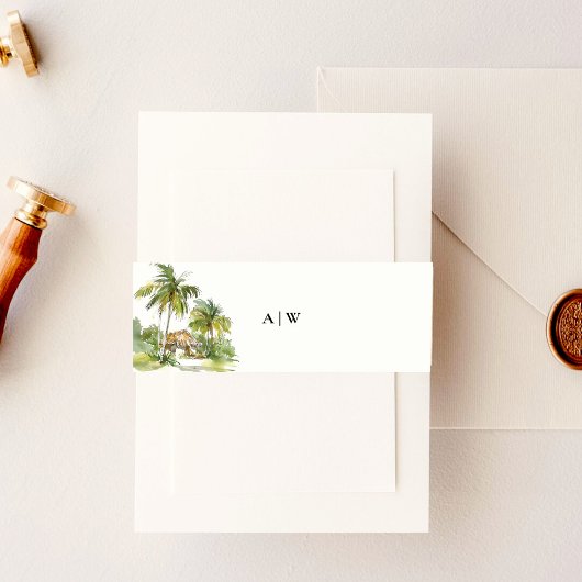 熱帯の目的地 招待状ベリーバンド