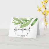 『熱帯の祖父母へ結婚式の日おばあちゃんへ』 カード (黄色い花)