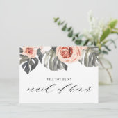 熱帯の私のメイド・オブ・オーナー(花嫁付き添い人)エレガントか 招待状 (スタンド正面)