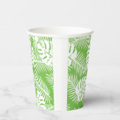 熱帯の秋、夏の葉の模様ガラス 紙コップ (右)