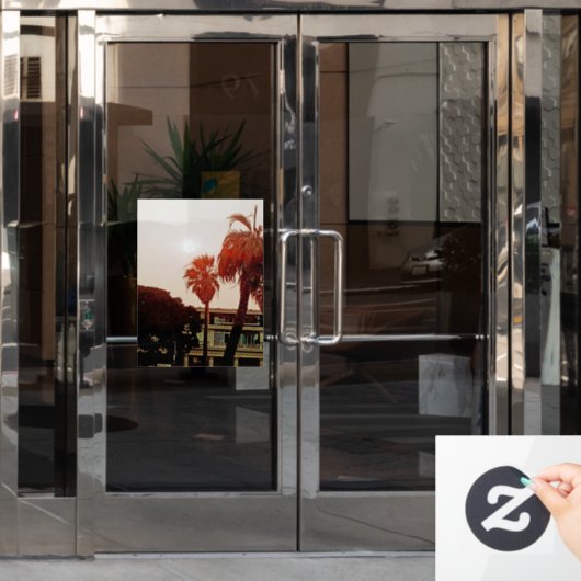 熱帯の窓の付き根 ウィンドウサイン (オフィスドア)