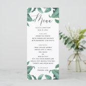 熱帯の結婚緑。水彩植物学 メニュー (スタンド正面)