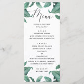 熱帯の結婚緑。水彩植物学 メニュー (正面)