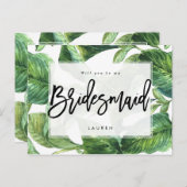 熱帯の緑が私の花嫁になる 案内ポストカード (正面/裏面)