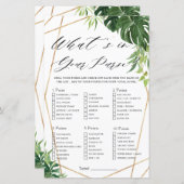 熱帯の緑のブライダルあなたの財布のゲームの何 (正面/裏面)