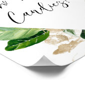 熱帯の緑の女の子シャワーどれだけのキャンディ ポスター (角)