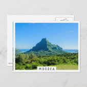 熱帯の緑の山でムーア ポストカード (正面/裏面)