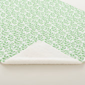 熱帯の緑の水のカラーパターン シェルパブランケット (3/4)