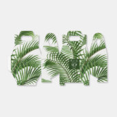 熱帯の緑の水の色のヤシのモノグラムの木 フェイバーボックス (折り畳みなし)