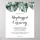 熱帯の緑の白いフローラを抜き取る儀式 ポスター (正面)